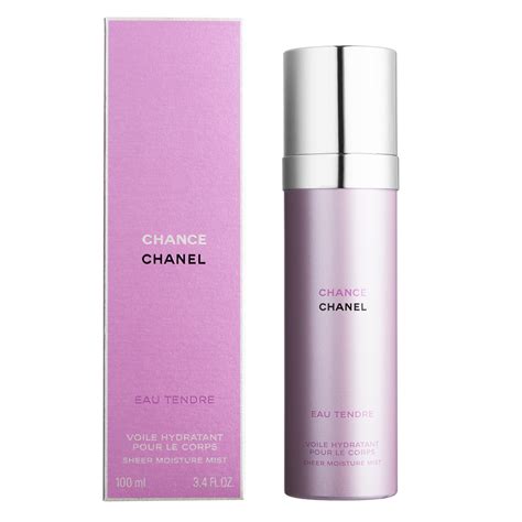 chanel chance body mist spray|chanel eau tendre moisture mist.